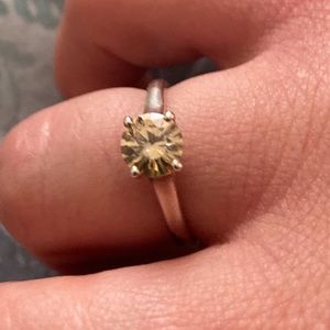 2ct champagne Moisanite ring